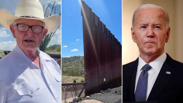 Battleground state ranchers 'furious' over Biden halting wall construction as migrants flood into US