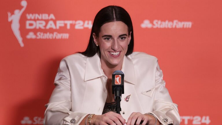 Caitlin Clark's autographed WNBA draft card sells for record amount