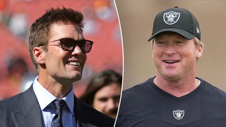 Super Bowl-winning coach Jon Gruden agrees with Tom Brady that the offense is “dipping below par” because of the young QB