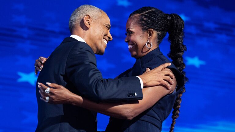 Crucial moment: Harris will team up with Barack Obama and Michelle Obama in key battlegrounds next week