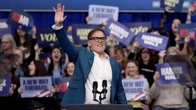From 'Shark Tank' to the campaign trail: Mark Cuban teams up with Kamala Harris