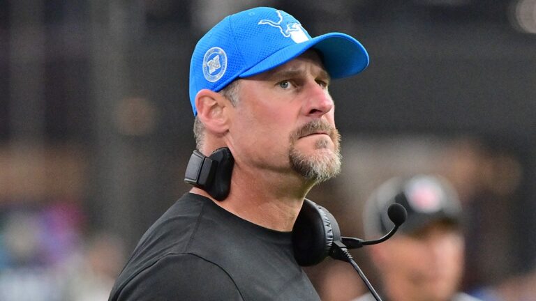 Lions' Dan Campbell laughs and recalls the moment he was punched by a player as he walked through team headquarters