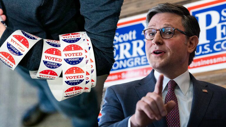 Mike Johnson begins tour of battleground states as Republicans cling to control of House of Representatives