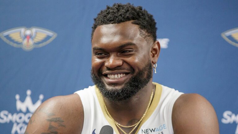 Pelicans' Zion Williamson leaves press conference after question from Kendrick Lamar