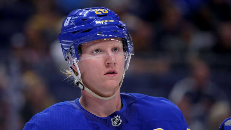 Sabers captain Rasmus Dahlin fights with teammate in heated moment during practice