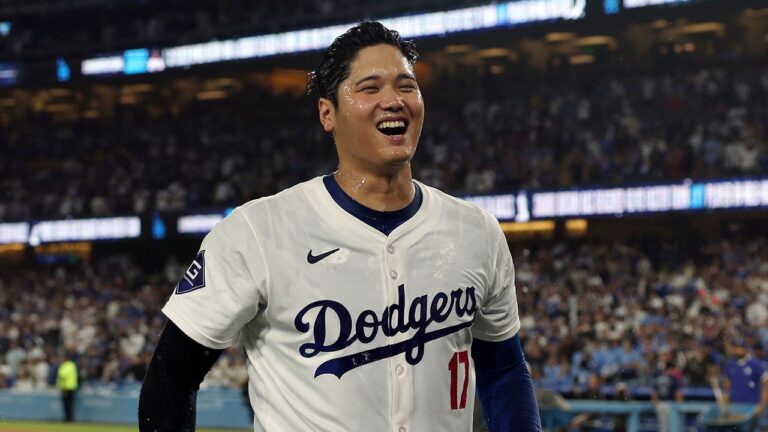 Shohei Ohtani wins first MLB playoff series as Dodgers defeat Padres in historic game